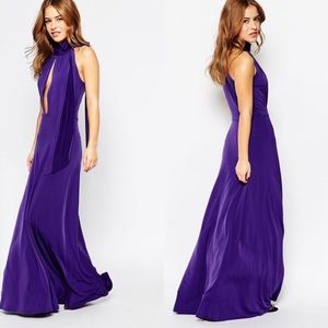 Petite purple gown new never used! Long dress